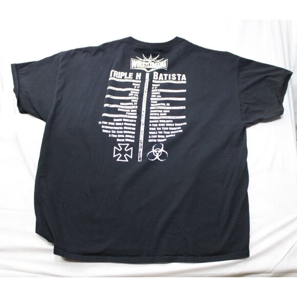WWE Authentic WrestleMania Triple H Vs Batista 2019 Extinction T-Shirt 3X Cotton - Picture 5 of 6